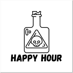 Happy Hour | Funny gift idea Posters and Art